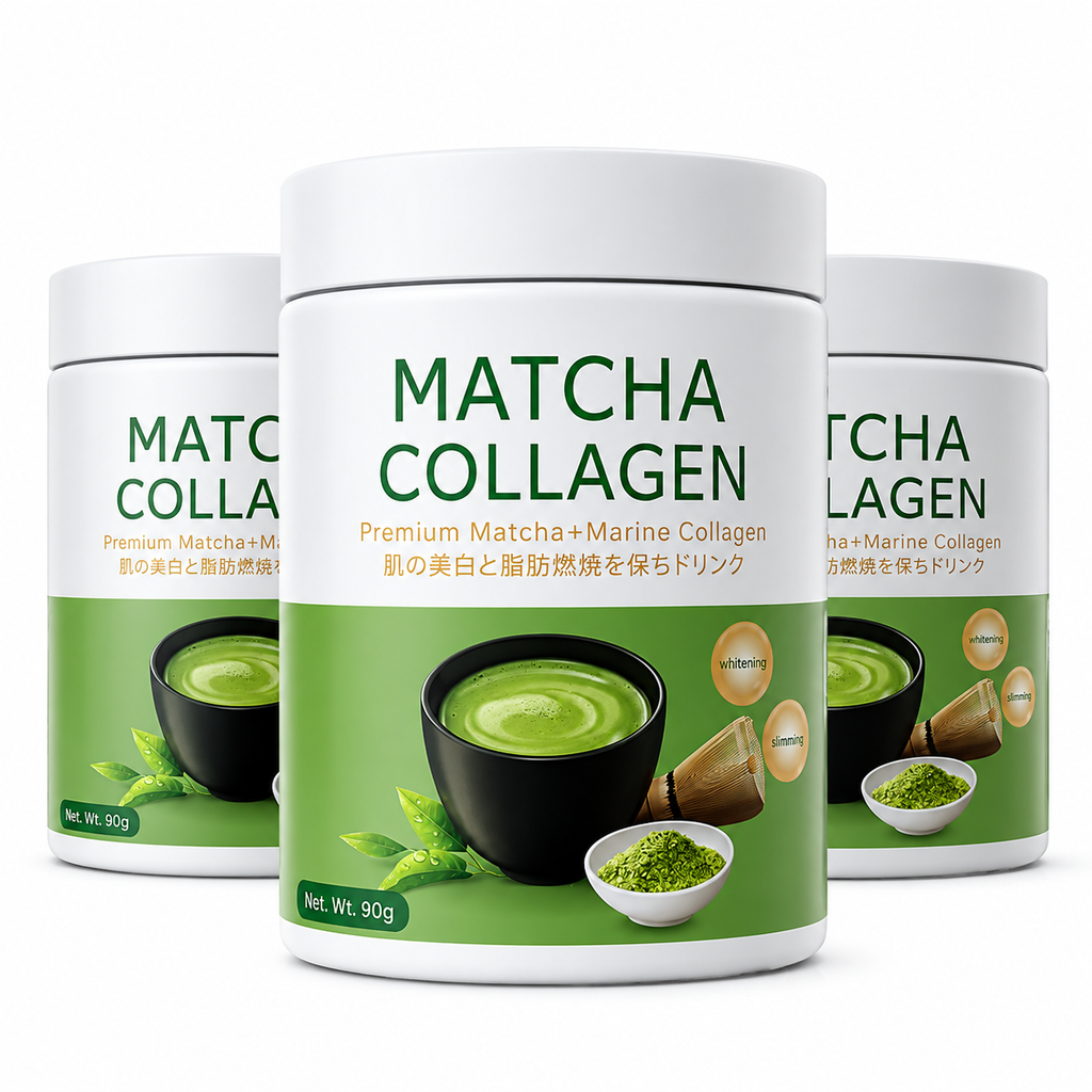 Organic Matcha Collagen Powder | Daily Support for Energy, Skin & Joints | Natural Wellness Blend