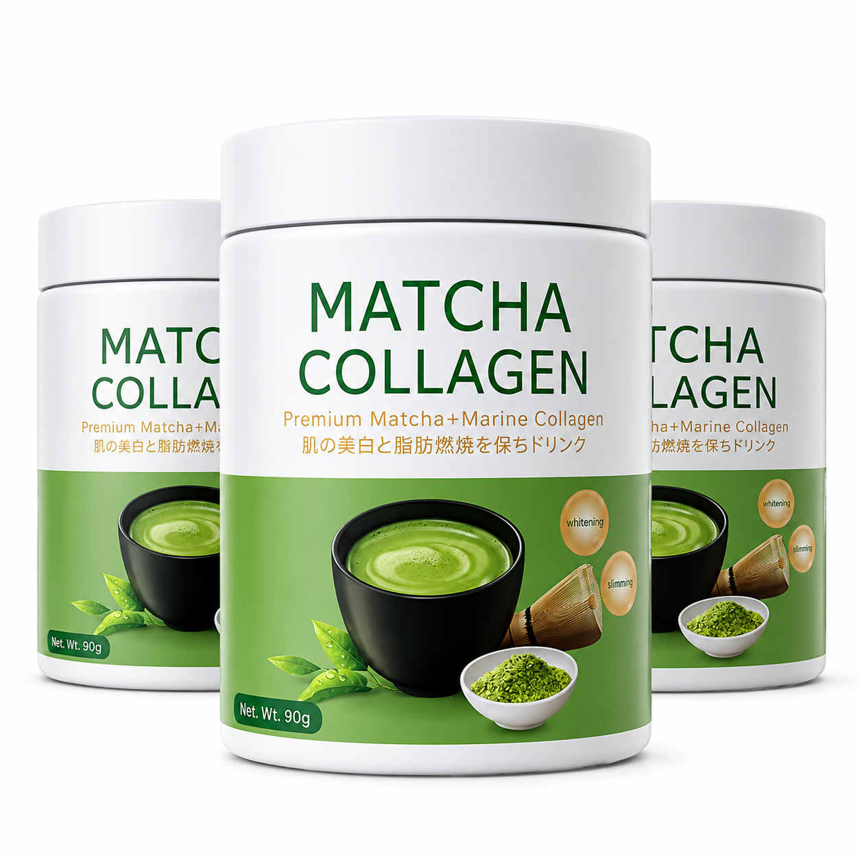 Organic Matcha Collagen Powder | Daily Support for Energy, Skin & Joints | Natural Wellness Blend
