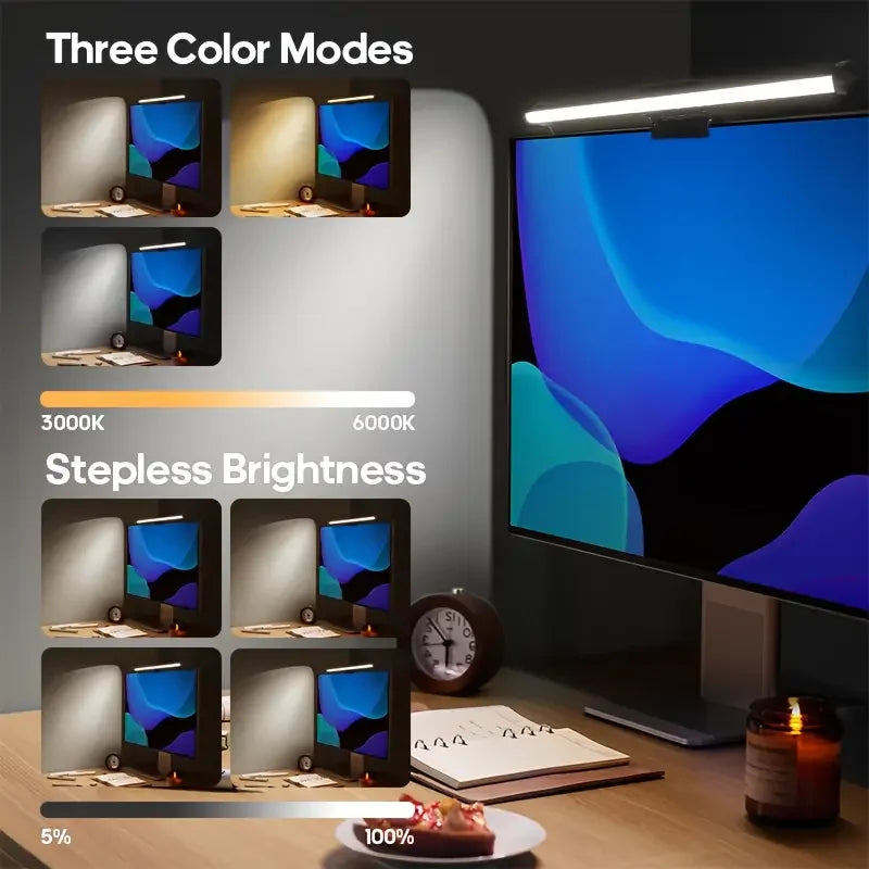 RGB Monitor Light Bar, Transform Your Desk, Your Way | 20+ Lighting Modes